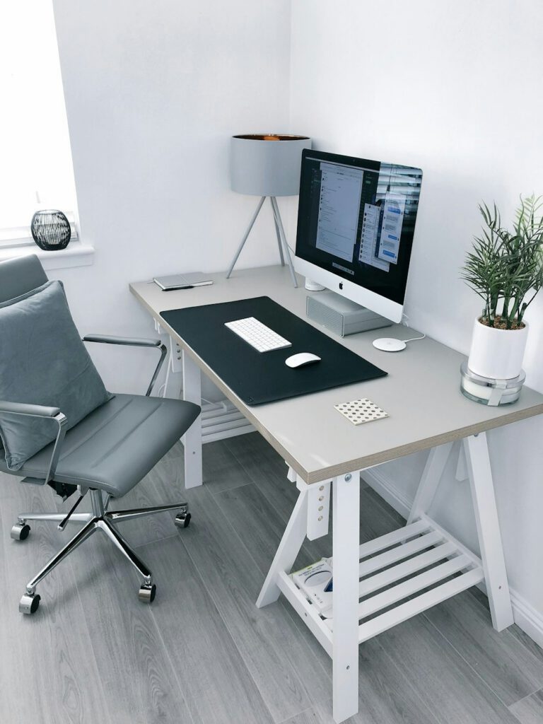 Strata Floating Executive Desk - Modern Interior Angle 2