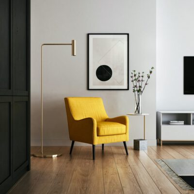 Alabaster Orb Floor Lamp Angle 2