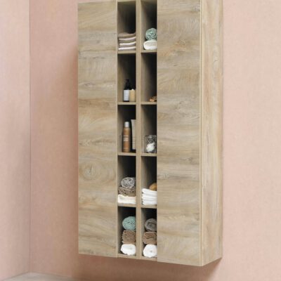 Bastion Solid Walnut Media Console Angle 1